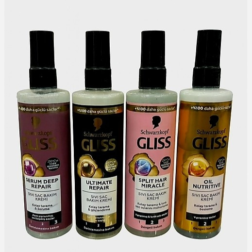 اسپری های دوفاز مو گلیس Gliss
