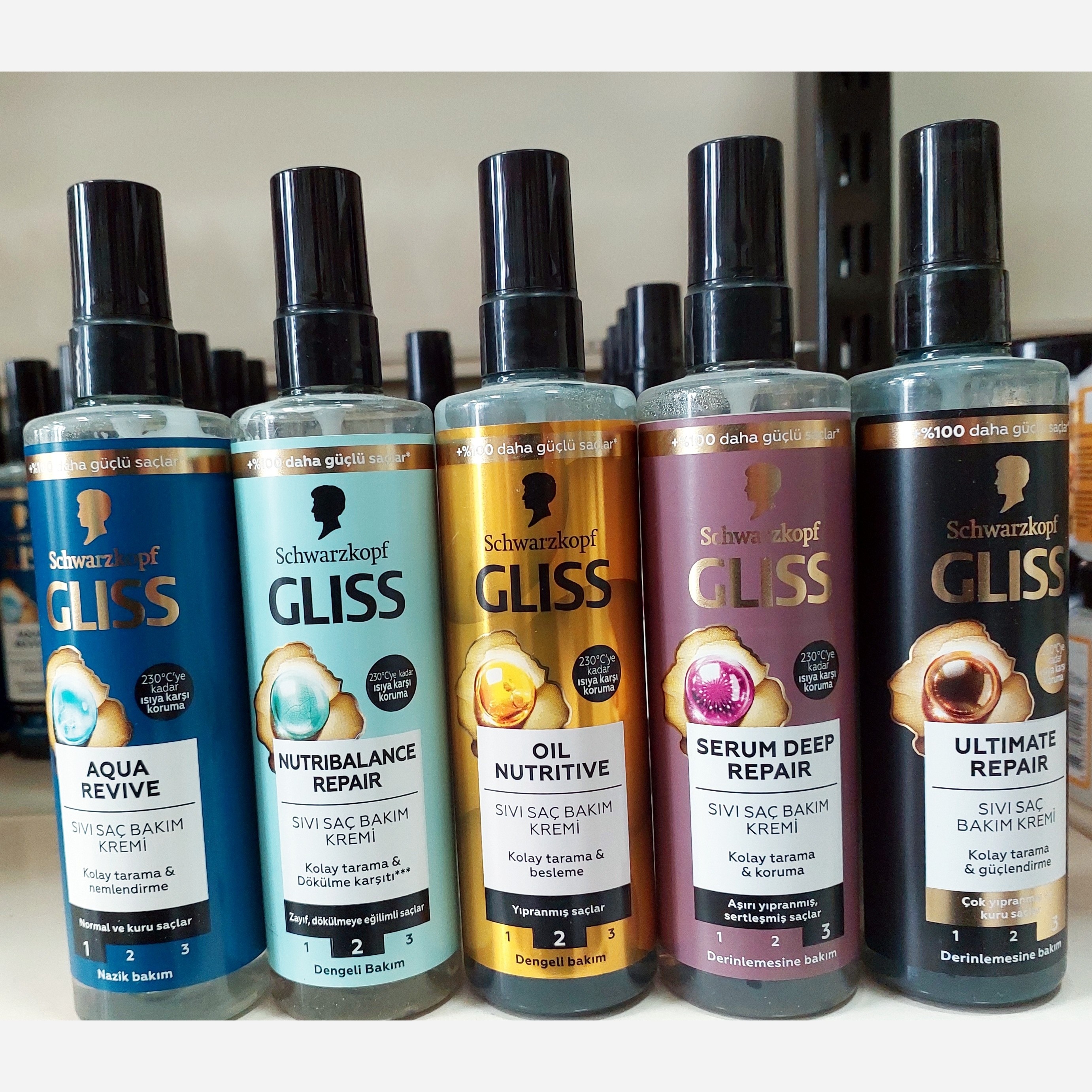 اسپری های دوفاز مو گلیس Gliss