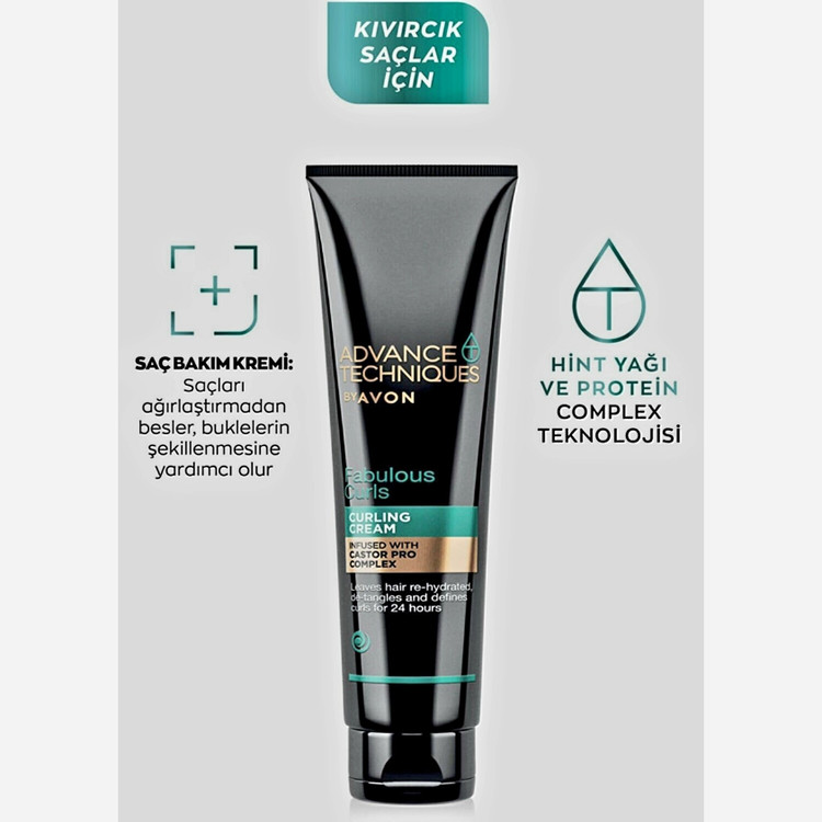 کرم مخصوص موهای فر آون Avon 150mil