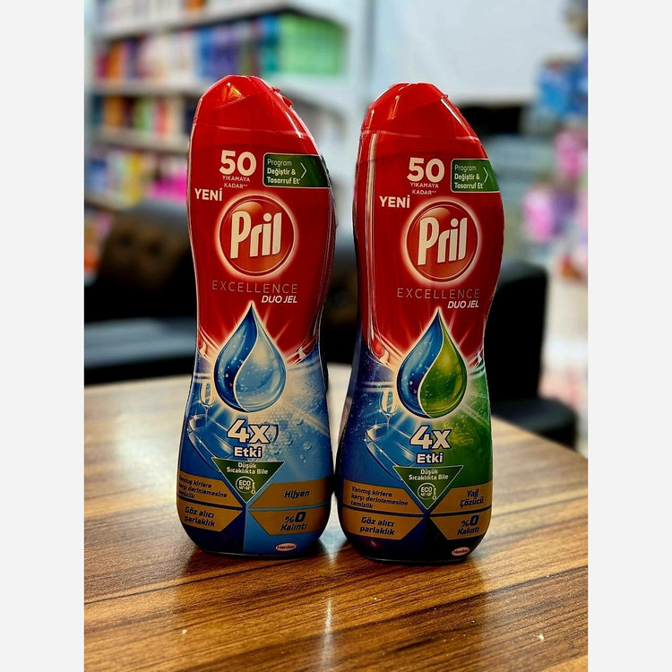 ژل ماشین ظرفشویی پریل Pril Excellence Duo Gel