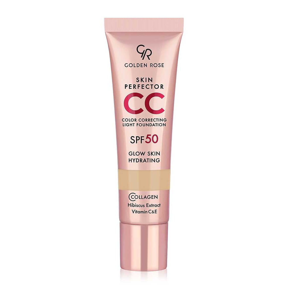 سی سی کرم گلدن رز Golden Rose مدل Skin Perfect رنگ Beige شماره 101