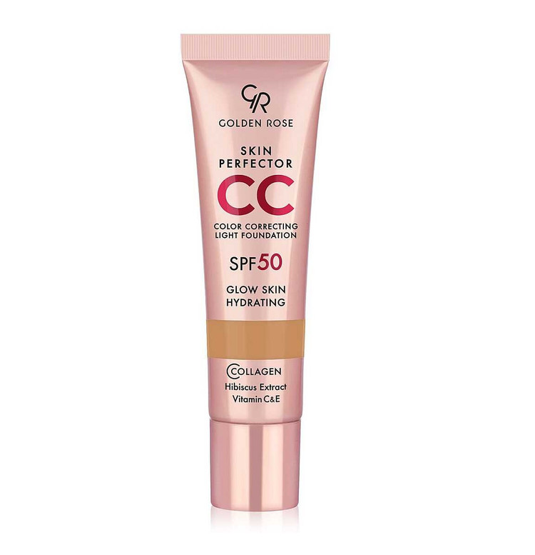 سی سی کرم گلدن رز Golden Rose مدل Skin Perfect رنگ Warm Honey شماره 104
