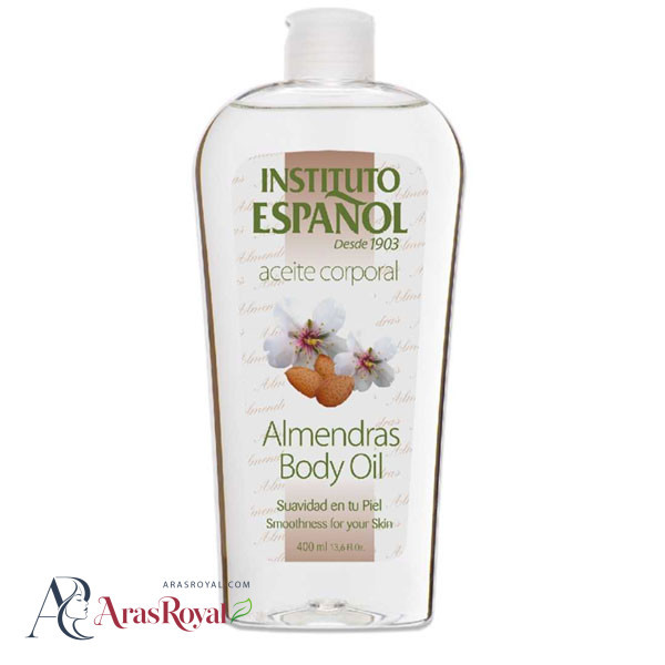 روغن بدن اسپانول Instituto Espanol حاوی روغن شکوفه بادام حجم 400 میل