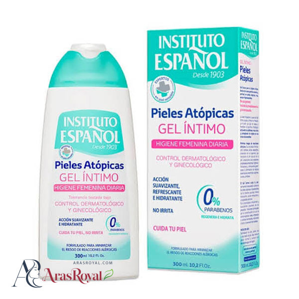 ژل شستشو بانوان اسپانول Instituto Espanol مدل آتوپیک (فوق حساس) حجم 300 میل